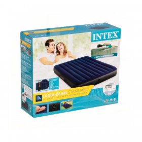 Intex Double Inflatable Mattress + 2 Pillows + Pump / Camping Set