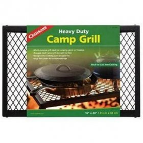 Coghlans Heavy Duty Camp Grill, Steel Frame w/Iron Mesh, Black