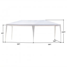 Ktaxon 10'x20' Gazebo Canopy Wedding Tent with 6 Removable Sidewalls White