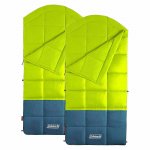 Coleman Kompact Thermolock 40 Degree Big Tall Contour Sleeping Bag (2 Pack)