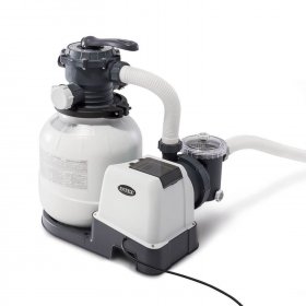 Intex 26645EG 2100 GPH Above Ground Pool Sand Filter Pump with Automatic Timer