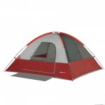 Coleman 4-Person Cabin Camping Tent with Instant Setup, 1 Room, Gray