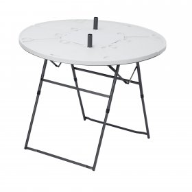 Ozark Trail Camping Table, White and Black