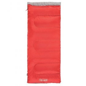 Coleman 50 F Rectangle Adult Sleeping Bag, Red