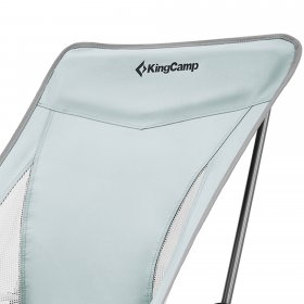 KingCamp Lightweight Highback Camping Chair with Cupholder & Pocket, Grey