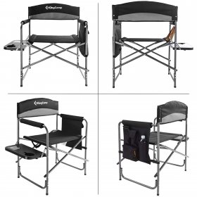 KingCamp Camping Chair, Black and Gray