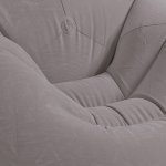 Intex Inflatable Beanless Bag Chair, Grey & Intex 120-Volt Electric Air Pump