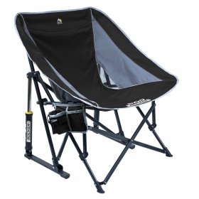 GCI Outdoor Pod Rocker, Black, Adult Chair