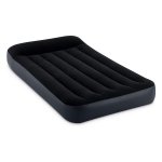 Intex Dura Pillow Rest Classic Blow Up Mattress Air Bed with Built in Pump, Twin