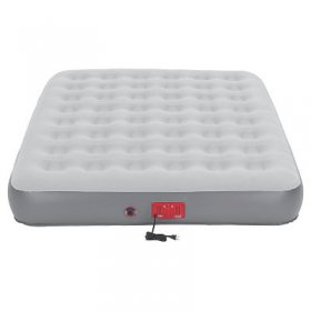 Coleman QuickBed Extra High Air Mattress with Built-In-Pump Queen Gray