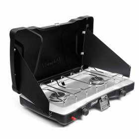 Coleman Triton+ Portable Gas Camping Stove, 2 Burners, Black