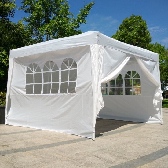 Ktaxon EZ POP-UP Party Wedding Tent Folding Gazebo Beach Canopy W/Carry Bag 10\'x10\'