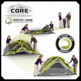 Coleman? 6-Person Sundome? Dome Camping Tent, 1 Room, Green
