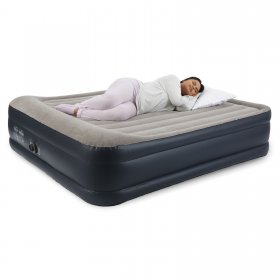 Intex Dura Beam Deluxe Raised Blow up Air Mattress Bed with Built in Pump, King