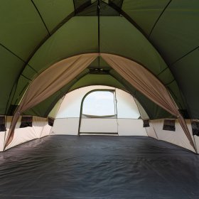 Core Equipment 6-Person 1-Room Straight Wall Cabin Camping Tent- Orange