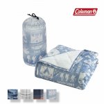 Coleman Indoor/Outdoor Throw Blanket, Reversible With Water Resistant Face & Sherpa Reverse, 50 x 60 Inches, Light Blue Mountain Adventure