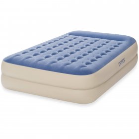 Intex 18" Dura-beam Standard Raised Pillow Rest Air Mattress Queen (Pump Not Included)