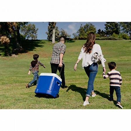 Igloo Ice Cube 60 Quart Roller Cooler , Ocean Blue