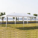 Ktaxon 10'x20' Outdoor Gazebo Canopy Wedding Party Tent, Sun Shelter Pavilion with 6 Removable Sidewalls