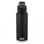 Coleman Autoseal FreeFlow Stainless Steel Insulated Water Bottle, 40 oz, Black