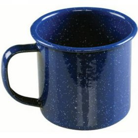 1PK 10 OZ Blue Enamelware Coffee Mug