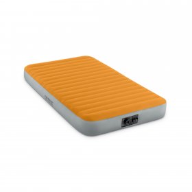 Intex 8" Super-Tough Air Mattress Bed with Built-In Battery Pump TWIN (Batteries Not Included)