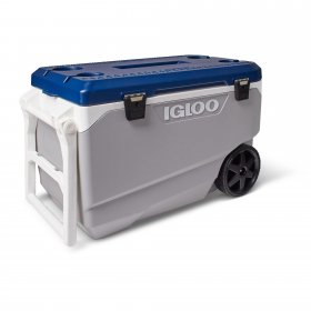 Igloo 8029343 90 qt. Latitude Roller Cooler, Blue & Gray