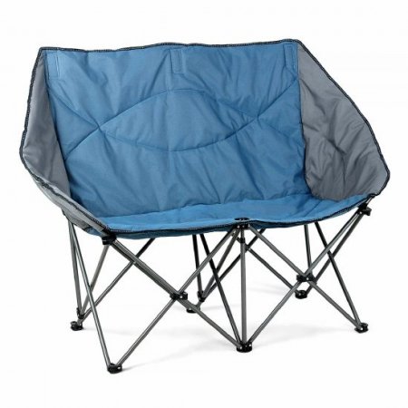 Alpha Camp Folding Camping Chair Oversized Loveseat Double Chair Support Up to 450Lbs