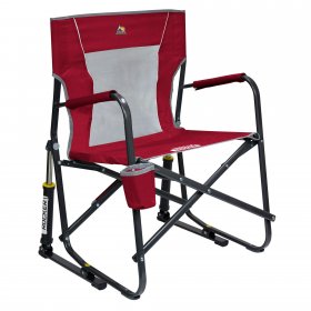 GCI Outdoor Freestyle Rocker Mesh Chair, Red, Adult Chair