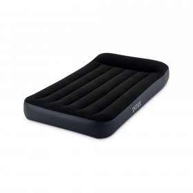 Intex Dura-Beam Standard Pillow Rest Classic Airbed Twin (10" Air Mattress with Built in Pump)