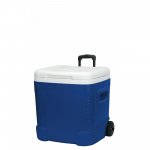 Igloo 60-Quart Ice Cube Roller Cooler Blue