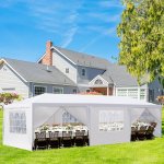 Ktaxon 10'x30' Outdoor Gazebo Canopy Wedding Party Tent, Sun Shelter with 8 Removable Sidewalls
