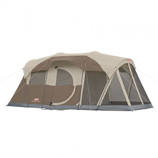 Coleman 6-Person Weathermaster Cabin Camping Tent with Screen Room