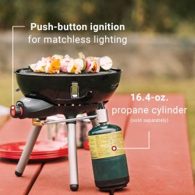 Coleman 4-in-1 Portable Propane Gas Camping Stove, 1 Burner