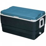 Igloo MaxCold 70 Quart Cooler, Jet Carbon/Ice Blue/White