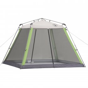 Coleman 10 x 10 Screened Canopy Sun Shelter Tent with Instant Setup, White