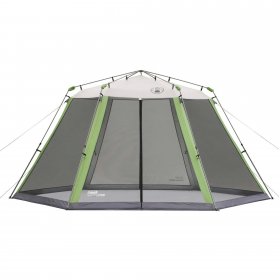 Coleman Screen House Canopy Sun Shelter Tent with Instant Setup, 1 Room, Green