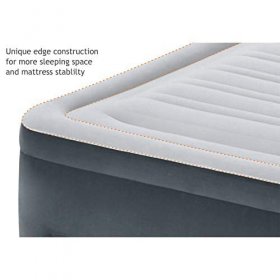 Intex Comfort Plush Mid Rise Dura-Beam Airbed with Internal Electric Pump, Bed Height 13", Queen