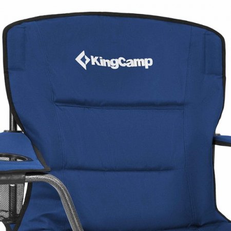 KingCamp Padded Chair with Cupholder, Cooler, and Pocket, Blue (2 Pack)