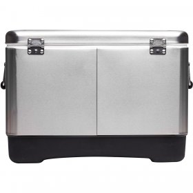 IGLOO Legacy 54 qt. Hard Cooler Stainless Steel