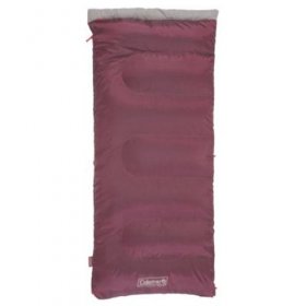 Coleman 50 F Rectangle Sleeping Bag, Maroon