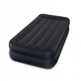 Intex 16.5" Twin Dura-Beam Pillow Rest Raised Airbed with Built-In Electric Pump