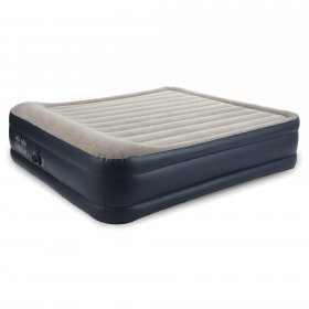 Intex Dura Beam Deluxe Blow Up Air Mattress Bed with Built In Pump, King