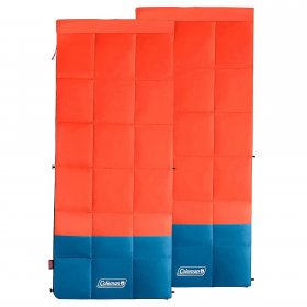 Coleman Kompact Lightweight 40 Degree Camping Hiking Sleeping Bag (2 Pack)