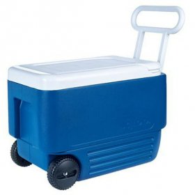 Igloo 45004 Wheelie Cool Cooler, 38 Qt, Majestic Blue/White