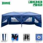 Ktaxon 10' x 20' Pop up Canopy Gazebo Cover Wedding Party Tent Blue