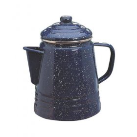 Coleman 9-Cup 72 oz., Coffee Enamelware Percolator, Blue