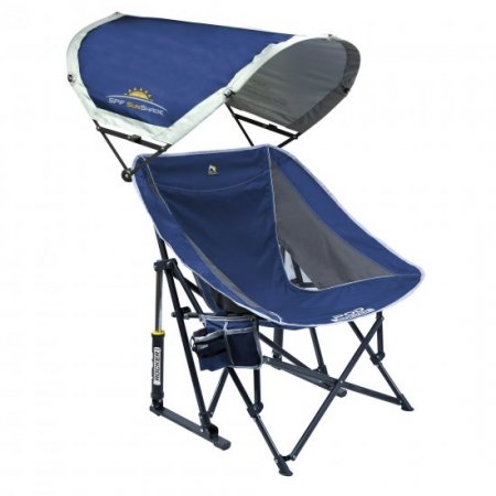 GCI Outdoor Pod Rocker with SunShade, Royal Blue