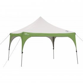 Coleman 12' x 12' Outdoor Canopy Sun Shelter Tent with Instant Setup, Green