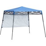 Quik Shade Go Hybrid 6' x 6' Sun Protection Pop-Up Compact and Lightweight 7' x 7' Base Slant Leg Backpack Canopy